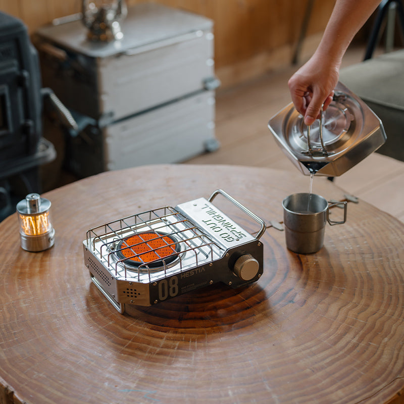 Springhill 祝融カセットコンロ シングルバーナー アウトドア 防災グッズ 卓上用 停電対策 軽量 小型 持ち運びやすい キャンプ