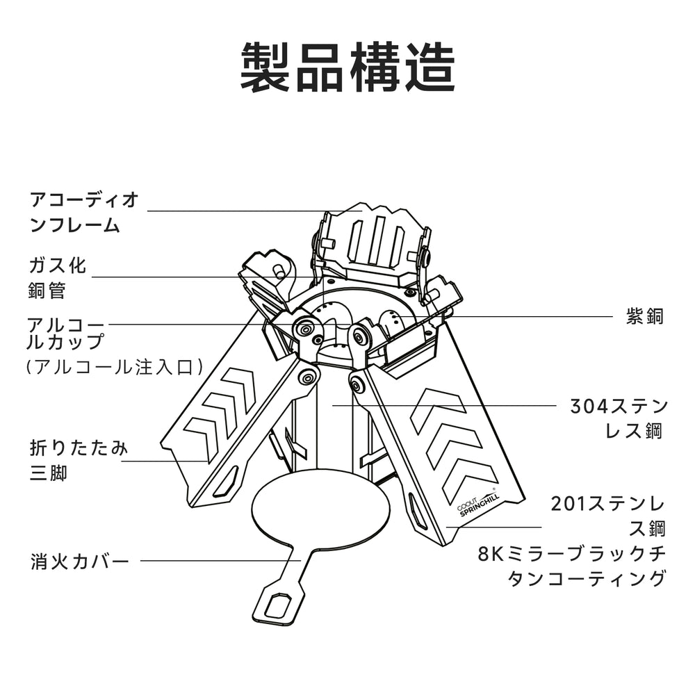 Springhill アルコールストーブ